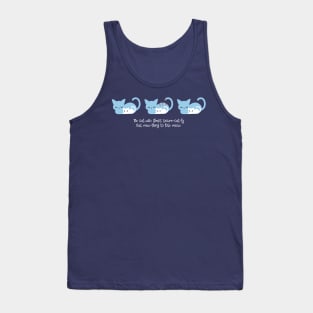 funny sleeping cat quotes and art I Tank Top